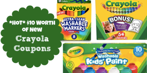 *RARE* $10 Worth of New Crayola Coupons