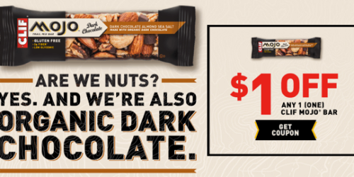 New $1/1 CLIF MOJO Bar Coupon (Facebook) = FREE at Whole Foods Market