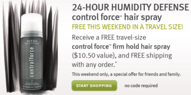 Aveda.online: FREE Travel Size Hair Spray + FREE Shipping with ANY Order (Thru 8/24)