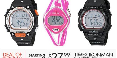 Amazon: Timex Ironman Watches As Low As $27.99 (Today Only)