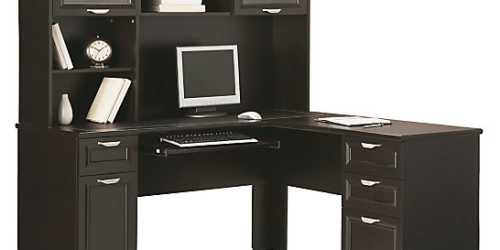 OfficeDepot & OfficeMax.online: Great Deals on Realspace Magellan Collection L-Shaped Desk & Hutch