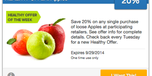 SavingStar: 20% Cash Back on Loose Apples