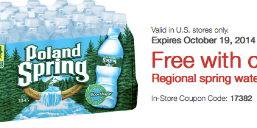 Staples: *HOT* FREE Case of Spring Water Coupon