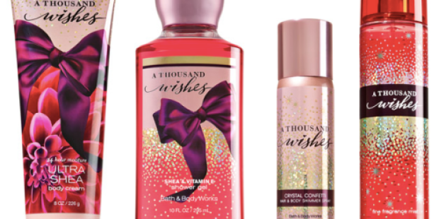 Bath & Body Works: FREE A Thousand Wishes Body Care item (Up to $14 Value!) with ANY Purchase