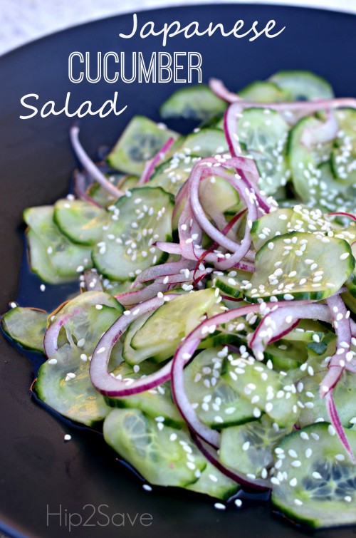 Japanese Cucumber Salad by Hip2Save.online. Try this refreshing salad at your next dinner.