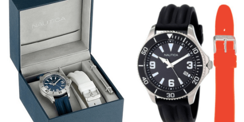 Amazon: Nautica Men’s Date Box Set Classic Watch Only $29.99 (Regularly $125)