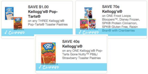 *THREE* New Kellogg’s Coupons (Save on Cereal & Pop-Tarts) = Nice Deals at CVS, Walgreens & Rite Aid