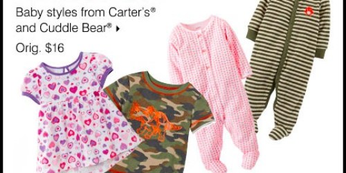 BonTon: Carter’s Footie Pajamas $3.97 Today Only (Regularly $16)