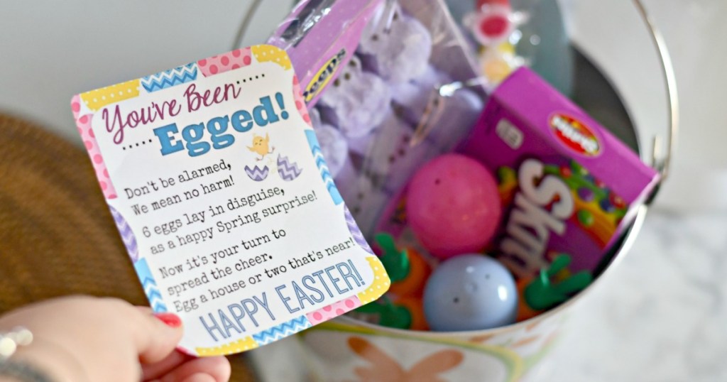 you've been egged easter surprises in a bucket