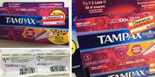 Target: Possible Tampax Radiant Tampon 3ct Packs as Low as 70¢ (Includes $3 in Tampax & Always Coupons)