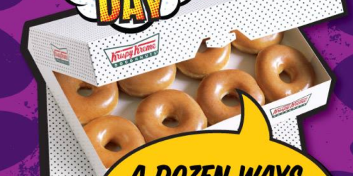 Krispy Kreme: Buy One Dozen, Get One FREE Dozen Original Glazed Doughnuts + More (Tomorrow Only)