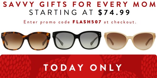 Sunglass Hut: Designer Sunglasses Starting at $74.99 + Free 1-Day Shipping – Coach, Versace, Prada, & More