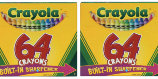 Staples $10 Off $20 Crayola Purchase Coupon = Crayola Crayons 64 Count Boxes w/ Sharpener ONLY $2.99