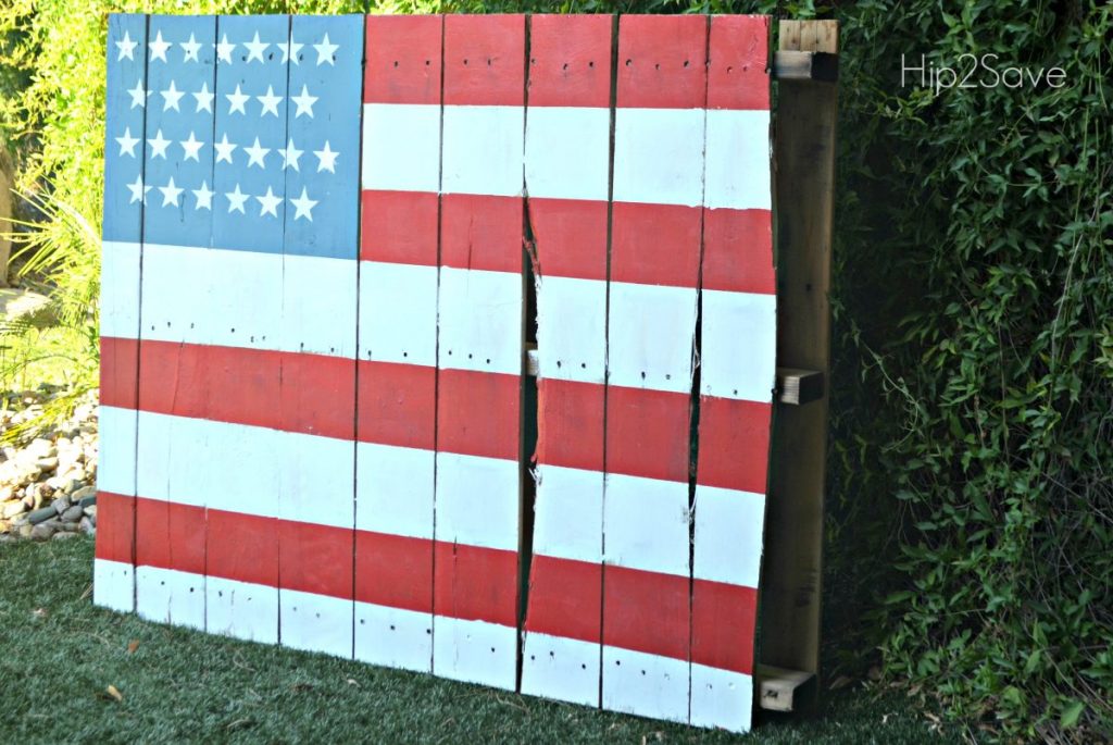 diy american flag pallet craft