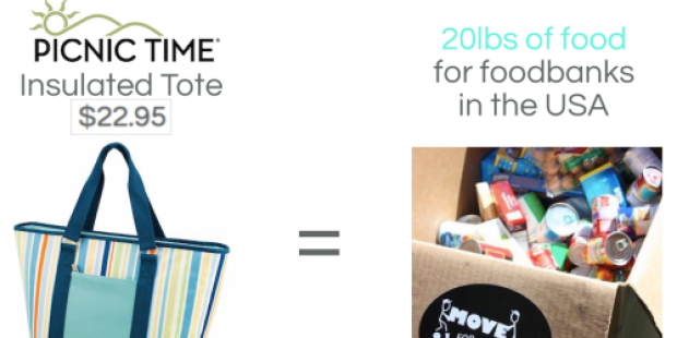 GoCause: $22.95 Gets YOU Picnic Time Insulated Tote AND Gives 20 lbs of Food to USA Food Banks