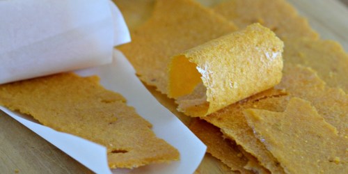 Homemade Pineapple Mango Fruit Leathers