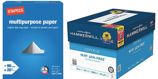 Staples: 25% Off $20 Breakroom Purchase, 25% Off Staples Brand Cleaning Items, 1¢ Copy Paper + More