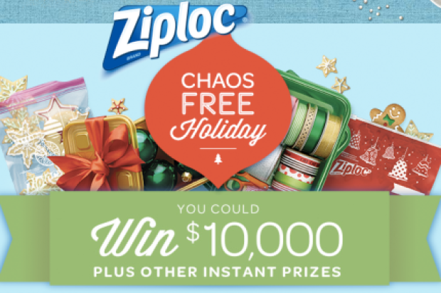 Ziploc Chaos-Free Holiday Sweepstakes