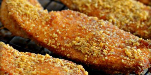 Grain-Free Baked Almond Chicken Fingers