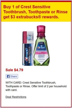 Crest Sensitive Mouthwash CVS