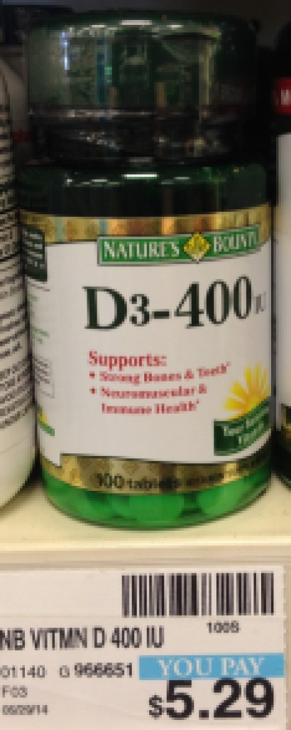 Nature's Bointy Vitamin D CVS