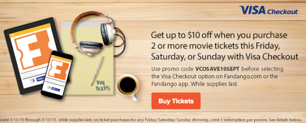 Fandango Visa Checkout Offer