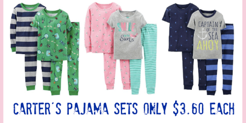 Kohl’s: Carter’s Pajama Sets Only $3.60 Each