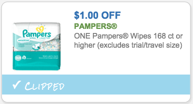 Pampers coupon