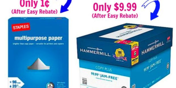 Staples: 20% Off K-Cups, 15% Off UPS Shipping, 1¢ Copy Paper (After Easy Rebate) + More