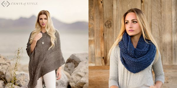 Cents of Style Poncho and Scarf onlinebo