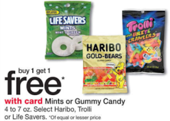 buy 1 get 1 free candy at Walgreens