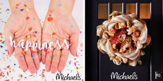 Michaels: 25% Off Entire Purchase Including Sale Items – Online & In-Store (Two Days Only)