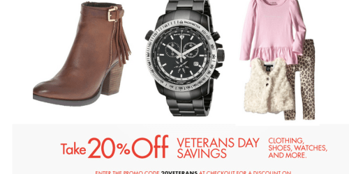 Amazon: 20% Off Select Clothing, Shoes & Watches