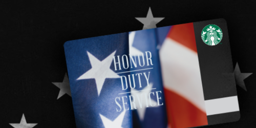 Starbucks: Buy $5 Gift Card = FREE $5 Donation to Support Military Personnel & Families