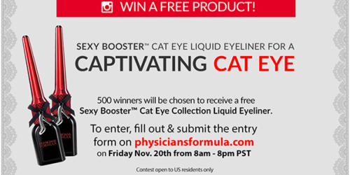 Enter to Win Physician’s Formula Sexy Booster Cat Eye Collection Liquid Eyeliner (500 Winners)