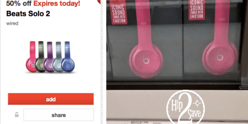 Target: 50% Off Beats Solo 2 Wired Headphones + 40% Off Beats Pill 2.0 Wireless Speaker