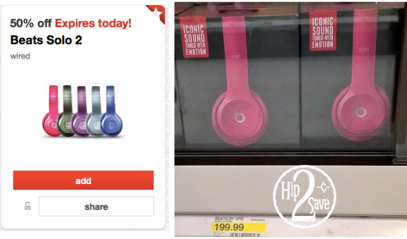 Target: Beats 2 Solo Wired Headphones