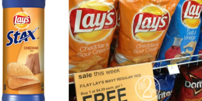 $1/1 Frito Lay Snacks Coupon = Possibly Free Lay’s Stax at Dollar Tree + Uponlineing Walgreens Deal