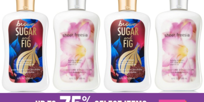 Bath & Body Works: 4 Signature Collection Body Lotions Only $11 Shipped (Regularly $11 Each!)