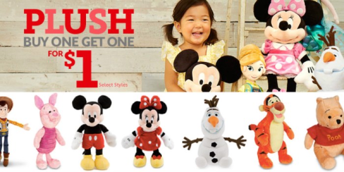 DisneyStore.online: Buy One Plush AND Get One for ONLY $1 (Prices Starting at Just $2.99)