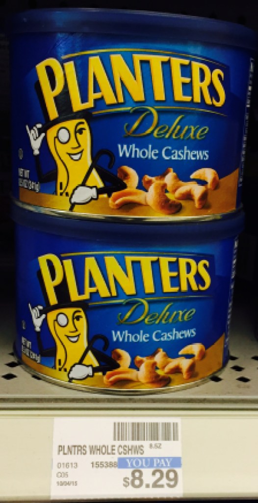 Pkanters Whole Cashews CVS