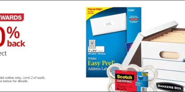 Office Depot/OfficeMax: Score 100% Back in Bonus Rewards (= FREE Shipping Tape & More!)