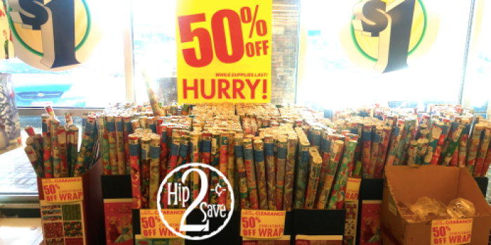 Dollar Tree: 50% Off Christmas Clearance = Decor, Wrapping Paper & More Only 50¢