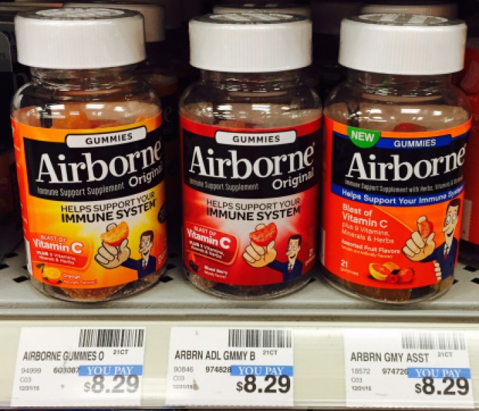 Airborne Assorted Fruit Gummies CVS