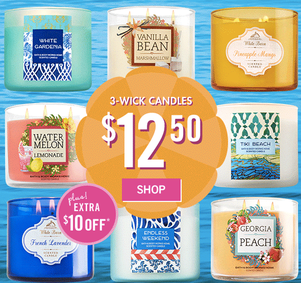 Bath &amp; Body Works: 3-Wick Candles