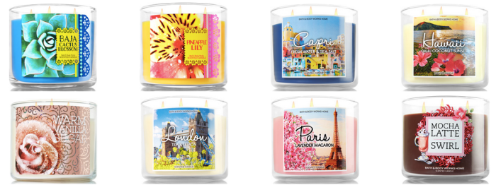 Bath &amp; Body Works: 3-Wick Candles