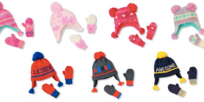 The Children’s Place: Toddler Hat & Mitten Sets $3.60 Shipped (Regularly $18.95)