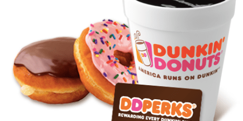 Join Dunkin’ Donuts Perks Rewards Program via Mobile App = Free $5 AND Free Beverage