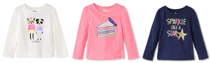 Circo Girls' Long Sleeve Graphic Tees