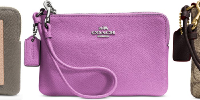 Macy’s: COACH Wristlets Only $27.42 (Reg. $65)